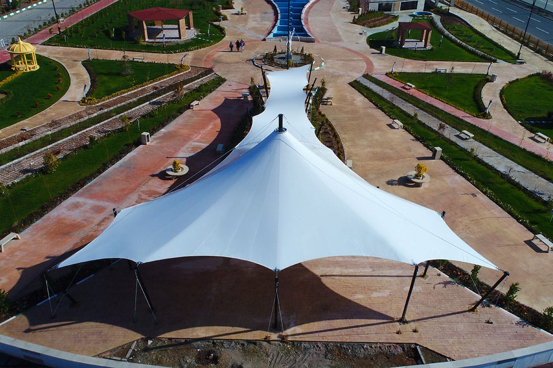 سازه های پارچه ای کششی