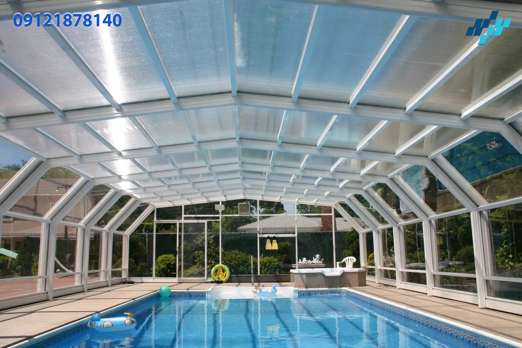 مکانیزم سقف متحرک استخر